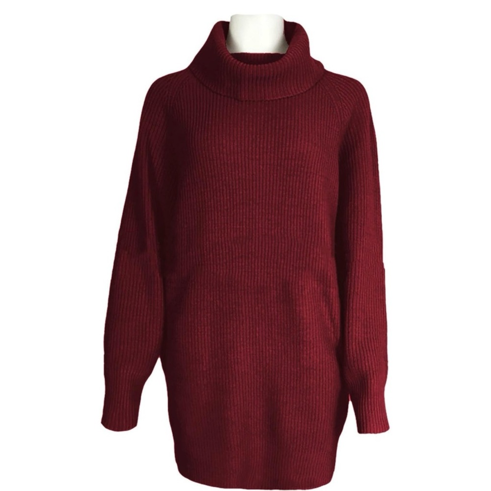 Merlot sweater cowl neck tunic